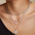 Silver Pave Sparkle Necklace